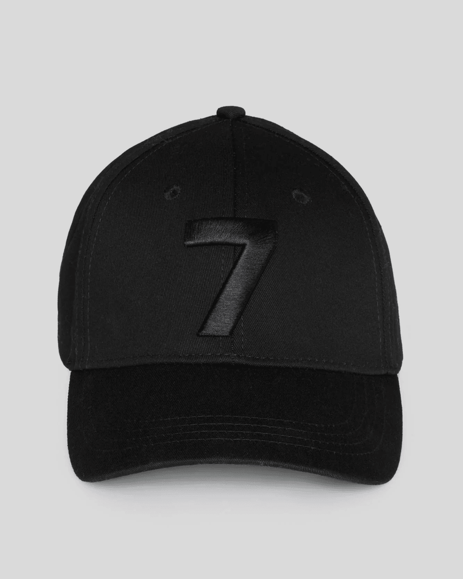7 For All Mankind Baseball Cap in Black Black