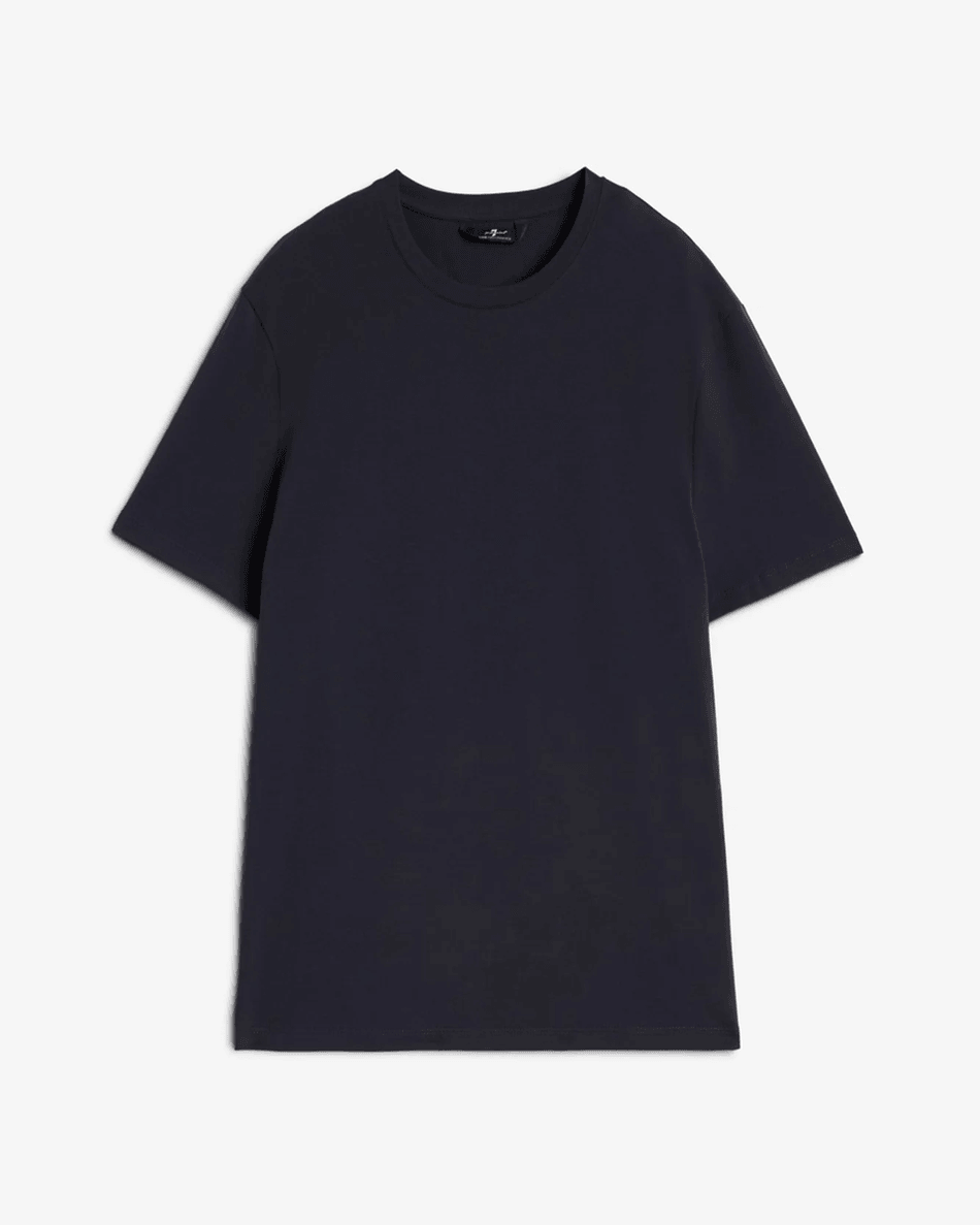 7 For All Mankind Luxe Performance Tee in Navy Navy