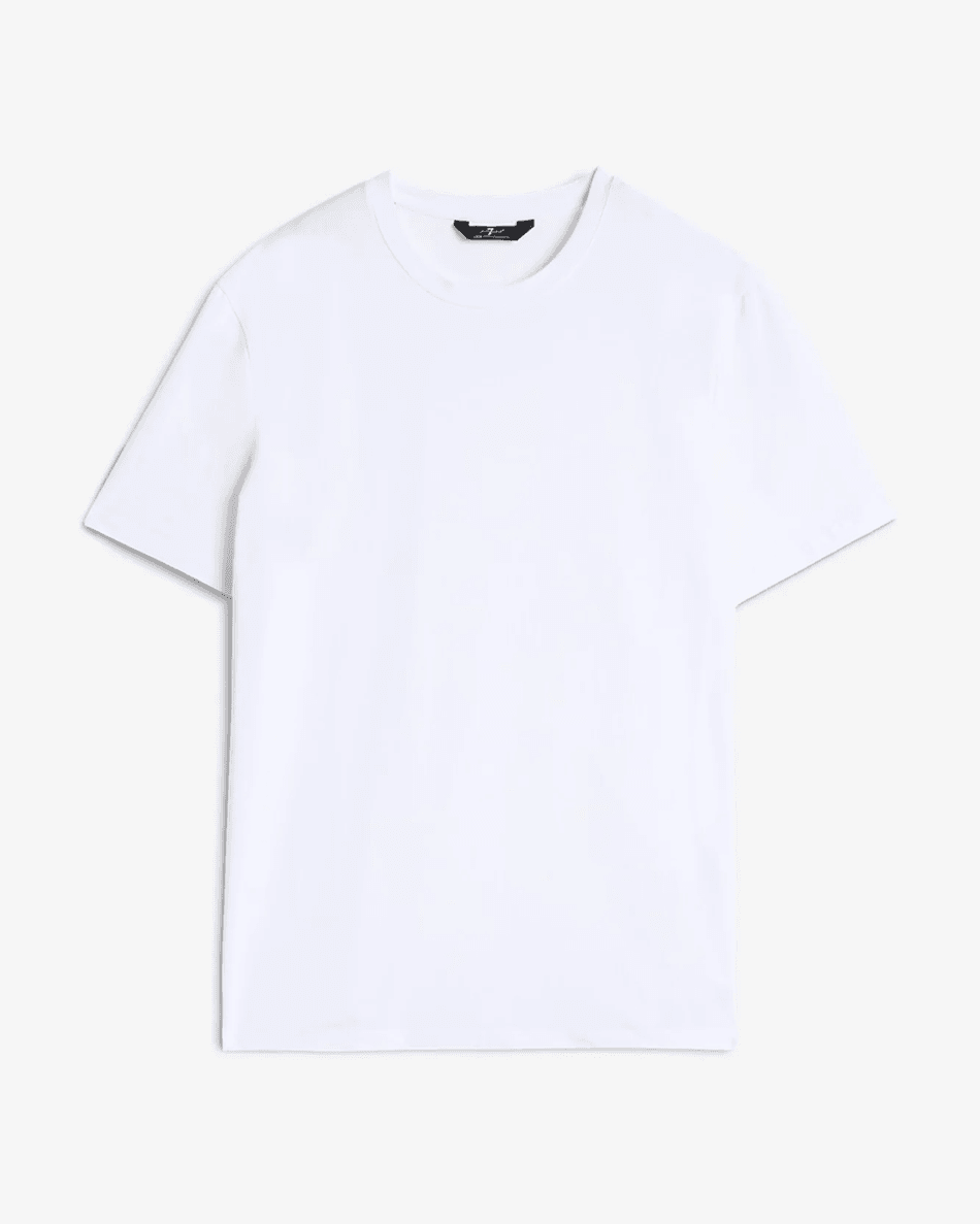 7 For All Mankind Luxe Performance Tee in White White