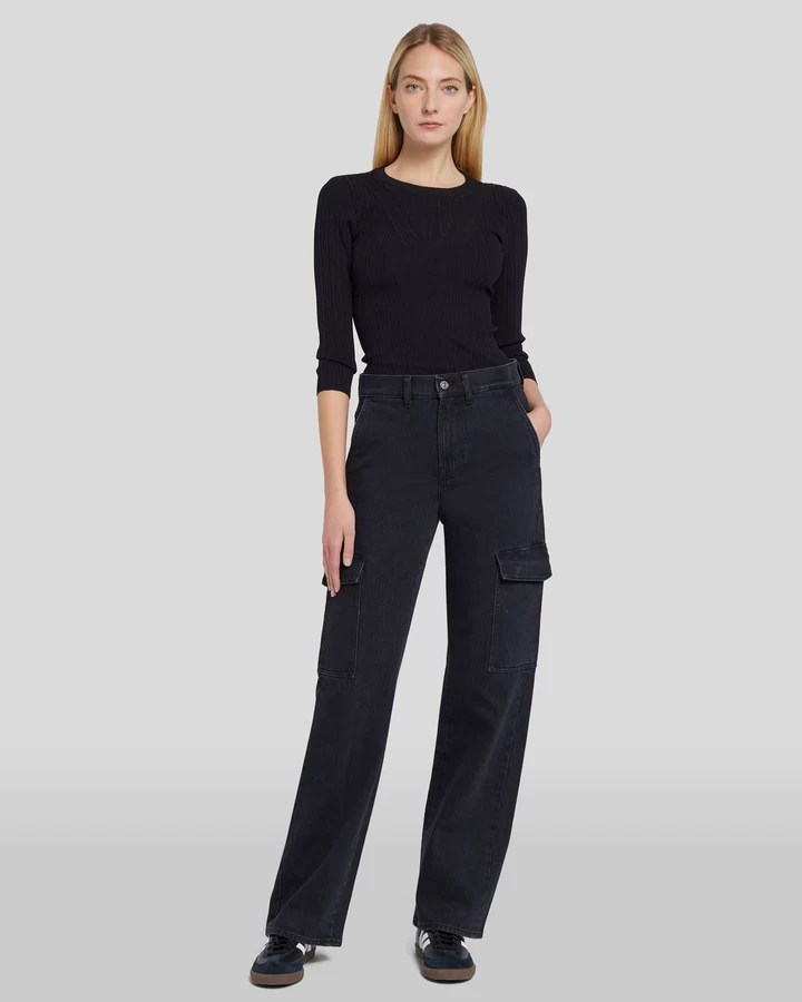 7 For All Mankind Tess Cargo Jean in Collide
