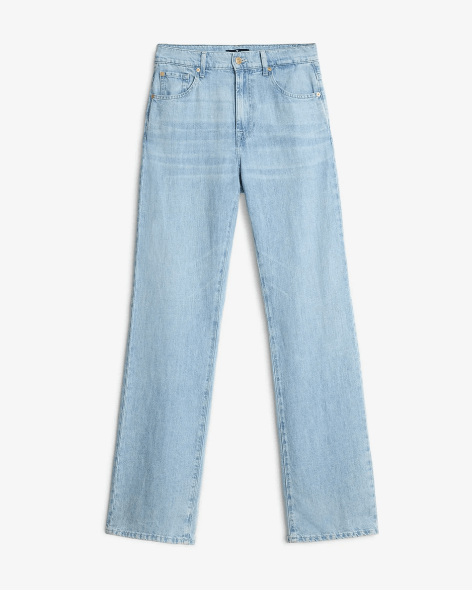 7 For All Mankind Indigo Linen Tess Trouser in Kansas Kansas