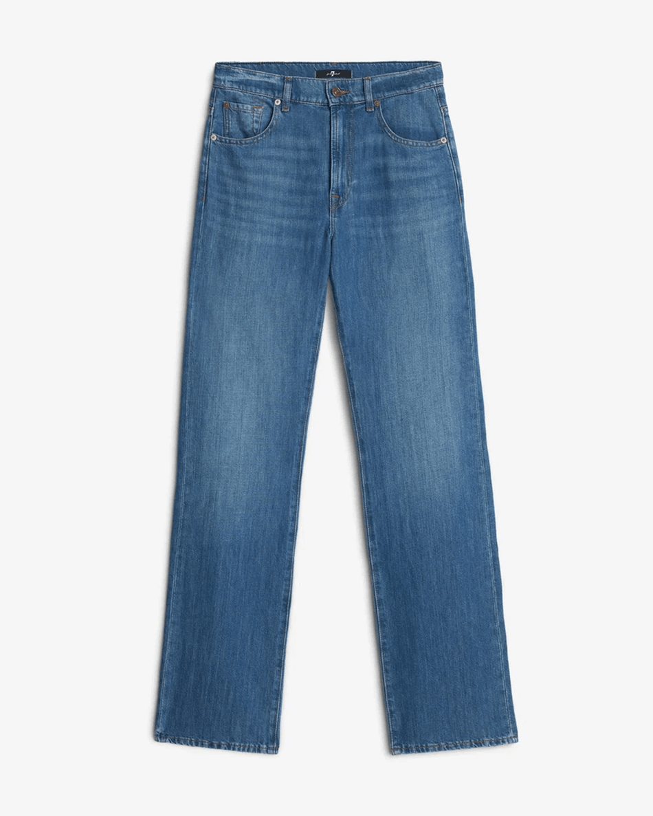 7 For All Mankind Linen Blend Tess Trouser in Phoenix Phoenix
