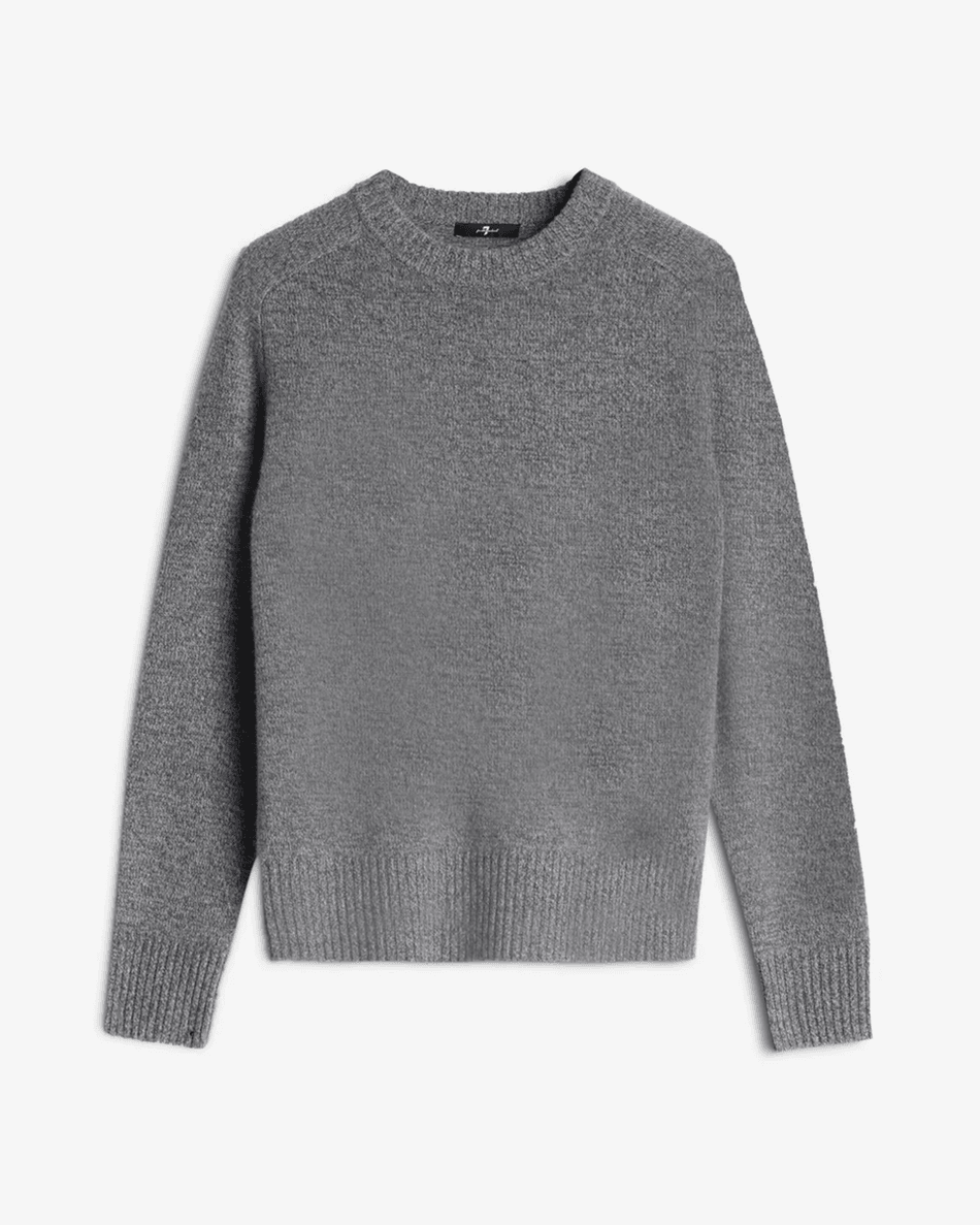 7 For All Mankind Cashmere Relaxed Sweater in Dark Grey Dark Grey