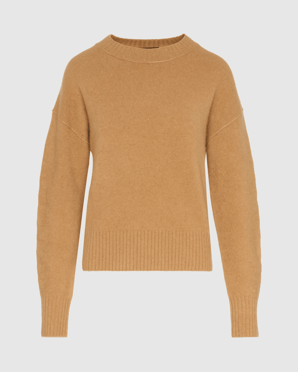 7 For All Mankind пуловер с кръгло деколте от кашмир в порчини порчини